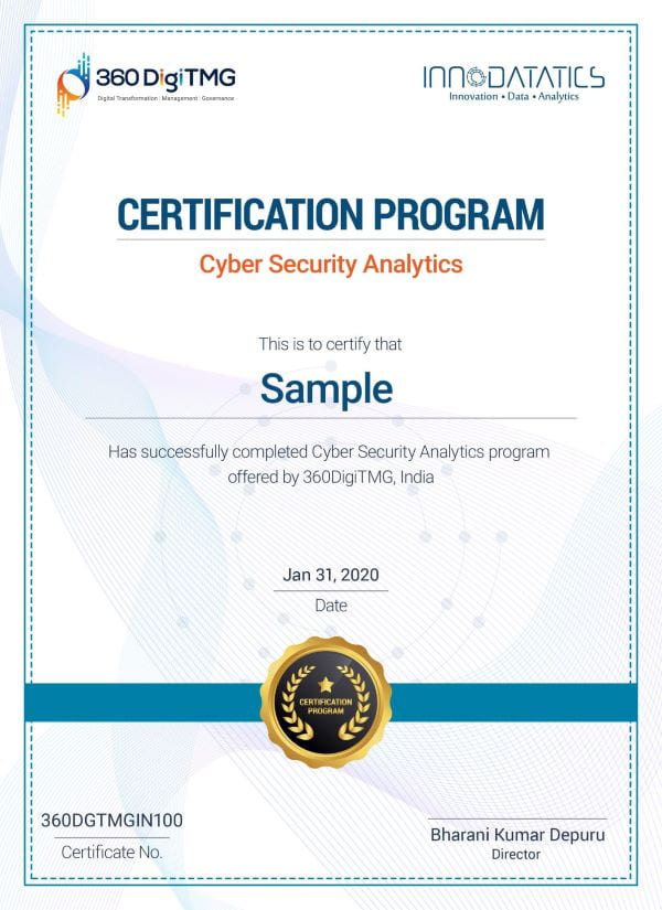 cyber security analytics certification course in india - 360digitmg