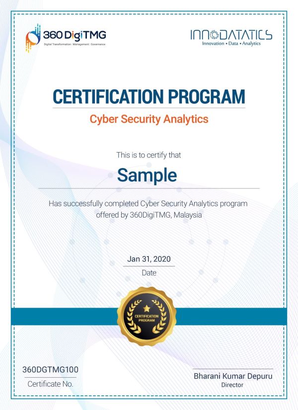 cyber security analytics certificate course in malaysia - 360digitmg