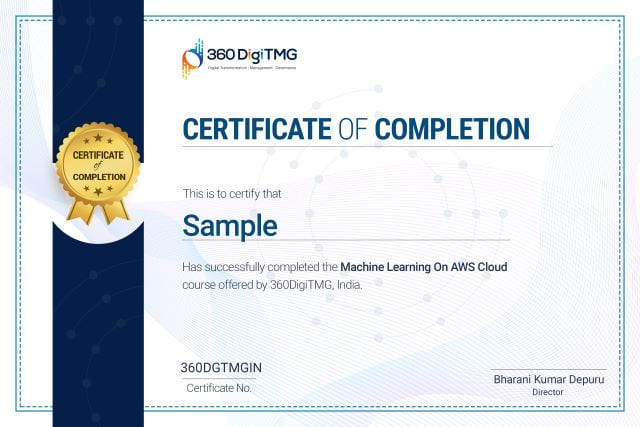 machine learning on aws cloud certification - 360digitmg