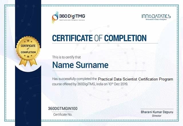 practical data scientist online course certification - 360digitmg