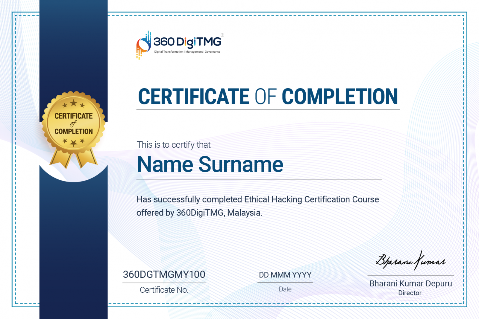 Ethical Hacking course certification - 360digitmg