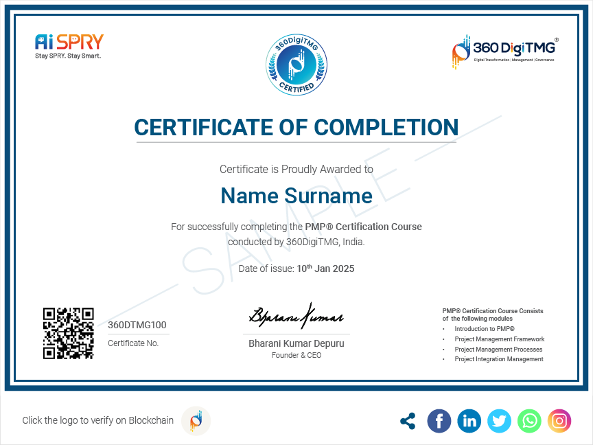 pmp certification - 360digitmg